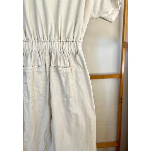 Universal Thread Button Front Boiler Suit Cream - Picture 5 of 7